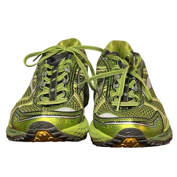 Brooks Adrenaline ASR 12 Mens Size 9 Med D Lime Green Black Trail Shoes 110195 main image 6